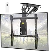 FROGING Mount Electric Ceiling TV Mount with Remote for 37-86 inch TVs, Holds 110 lbs, VESA 600x6...