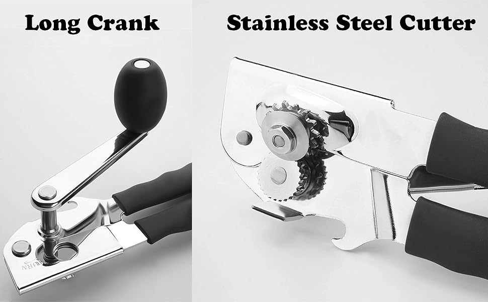 long crank and stainless steel cutter