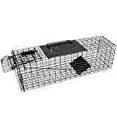 WCS 18" Live Squirrel Trap - Heavy-Duty Galvanized Steel Cage for Squirrels, Chipmunks &amp; Rats - H...
