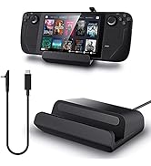 MEPATEM Steam Deck Dock Stand, Dock Base for Steam Deck Console, Steam Deck Accessories with 90°A...