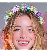Uranian Light Up It's My Birthday Headbands LED Birthday Hairbands Rhinestone Halo Crowns Glowing...