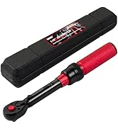 Hairich 1/4-Inch Drive Click Torque Wrench, Dual-direction Adjustable Torque Wrench 10-50in.lb/1....