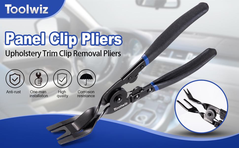 Clip Removal Plier - Easily Removes Trim and Upholstery Clips and Fasteners - Prevents Damage