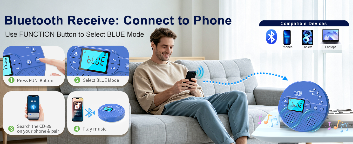 cd player with bluetooth