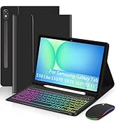 EAMPANG Case with Keyboard Mouse for Samsung Galaxy Tab S10 Lite/S10 FE 5G/S9 FE 10.9 Inch/S9 11 ...