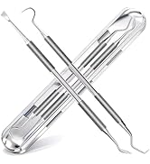G.CATACC 2 Pack Dental Tools for Teeth Cleaning, Metal Dental Pick Hygiene Kit for Home Use, Stai...