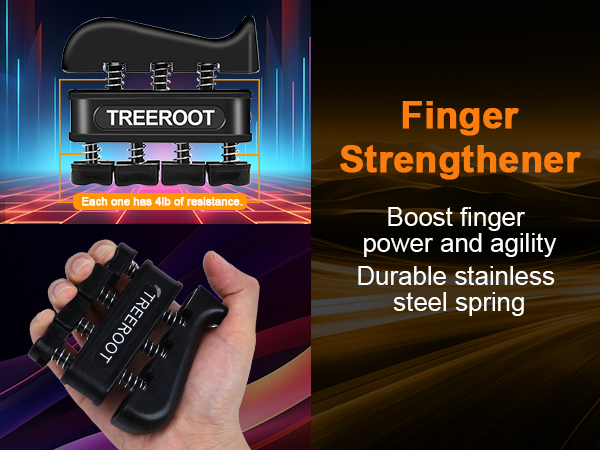 Grip Strength Trainer Kit, Hand Gripper Strengthener