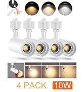 VANoopee 3-Color Zoomable LED Track Lighting Heads H Type Track Light Heads Bright Spotlight Fixt...