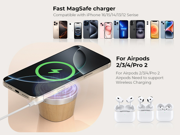15W Magnetic Wireless Charger 