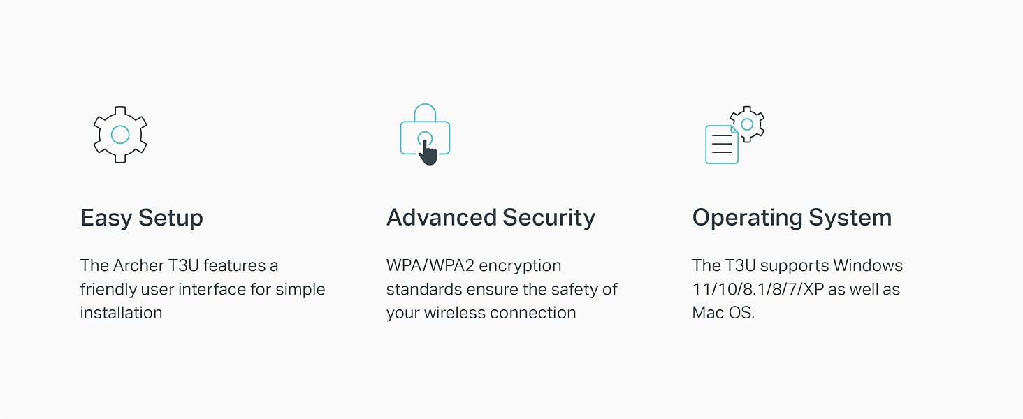 Easy Setup, Advanced Security, Supports Windows 11/10/8.1/8/7/XP and Mac OS 10.9-10.14
