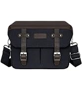 MOSISO Camera Case Crossbody Shoulder Messenger Bag, DSLR/SLR/Mirrorless Photography Vintage PU L...