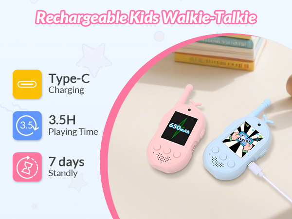 walkie talkies for kids rechargeable