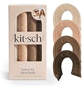 Kitsch Velvet Heatless Curling Rod - Jumbo Flexi Rod, Heatless Hair Curler for Overnight Curls, S...