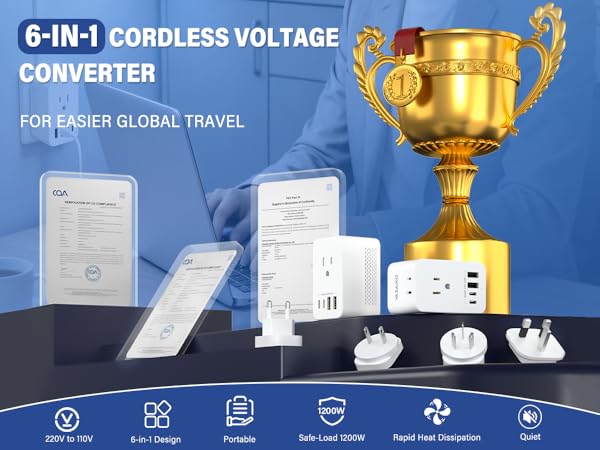 Voltage Converter US to Europe, 220 to 110 Converter