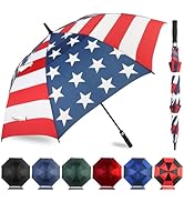 LLanxiry Umbrella Large Golf Umbrellas for Rain Windproof 54/62/68 Inch Automatic Open Double Can...