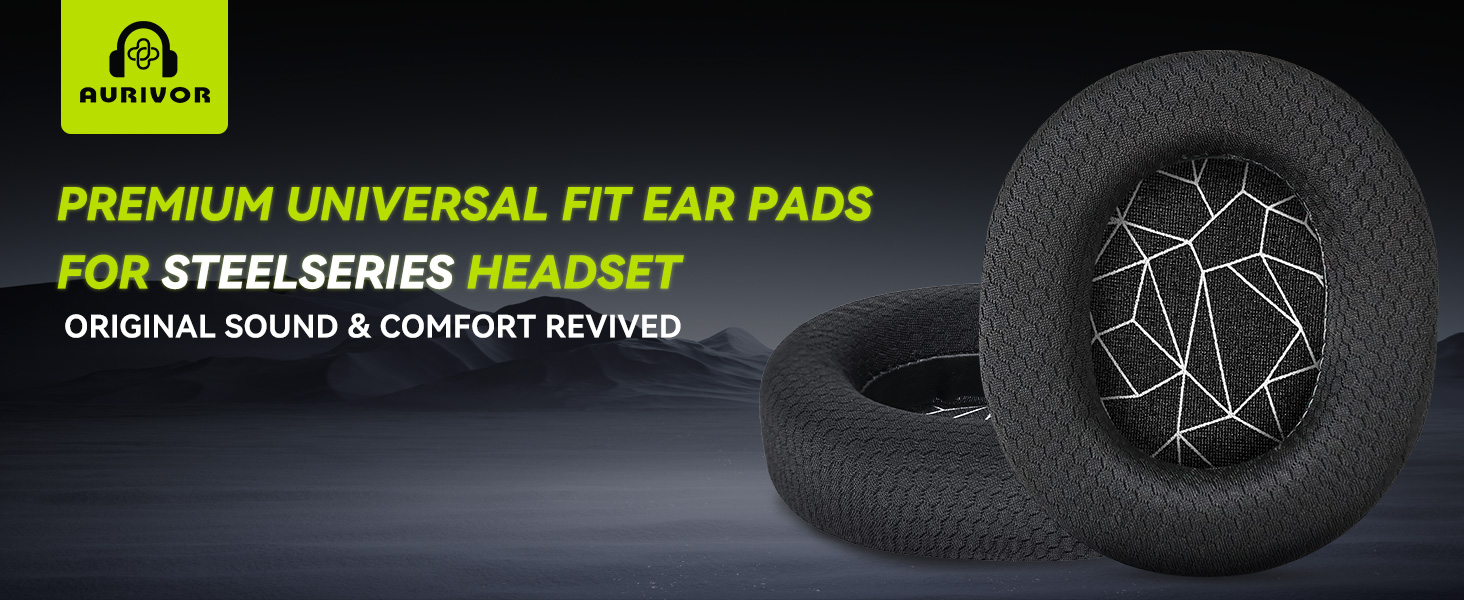 PREMIUM UNIVERSAL FIT EAR PADS for SteelSeries Headphones