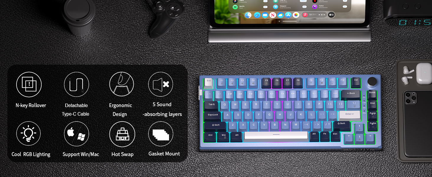 75 Percent Mechanical Creamy Keyboard