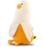 Rexinc Banana Duck Plush Toy 19.7'' Cute Plushie Hugging Plush Pillow Kawaii Duck Stuffed Animal ...