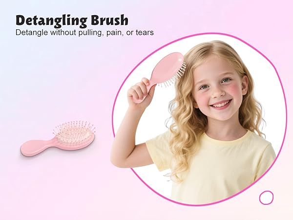 hair dryer with detangler brush