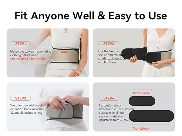 Cordless Heating Pad for Back Pain Relief