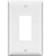LIDER Matte Finish Decorator Switch Cover, Decorator Receptacle Wall Plate, Mid-Size 1-Gang 4.88"...