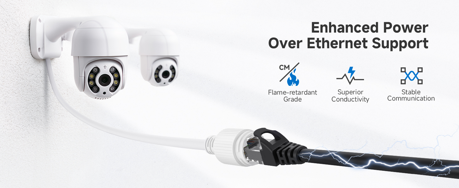 Cat 6 ethernet cable with 24 AWG copper wire for high-speed connectivity
