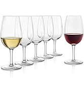 Final Touch ISO INAO Wine Tasting Glasses Set of 6 - Lead-Free Crystal for Red, White, Sparkling,...