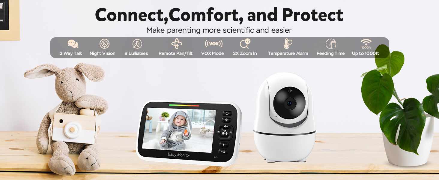 baby monitor,baby monitor with camera and audio, video baby monitor