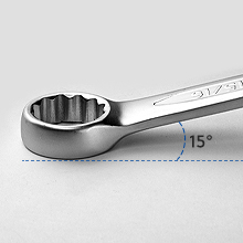 Combination Wrench - Durable SAE Inch Cr-V Steel High Strength Spanner in Sand Blasted Finish