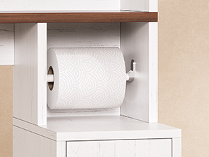 Over The Toilet Storage Cabinet with Pulley Small Bathroom Storage Cabinet