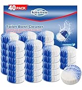 KIISIISO Toilet Bowl Cleaners 40 PACK,Long-Lasting Toilet Bowl Cleaner Tablets with Sustained-Rel...