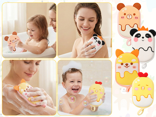 Cartoon Shower Pouf