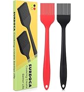 SURDOCA Silicone Pastry Basting Brush - 2Pcs 8.2 in Heat Resistant Brush for Baking Cooking Food,...