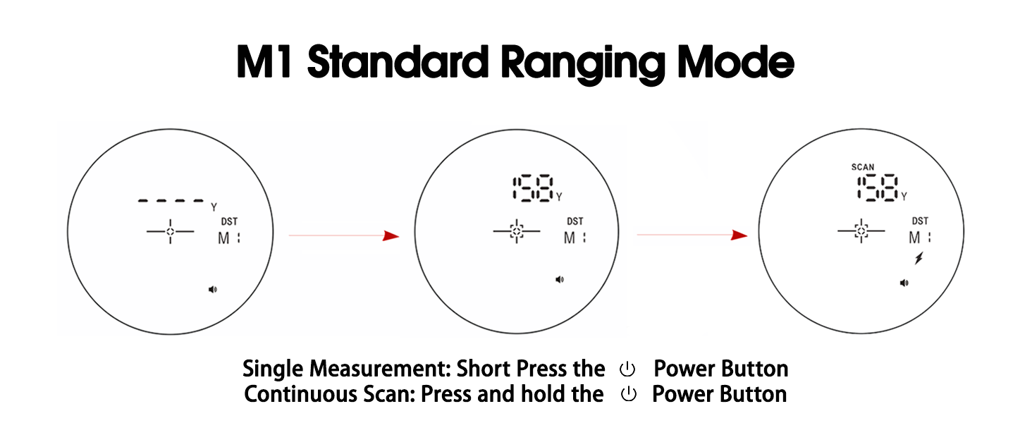 golf rangefinder with slope 7 magnification magnetic