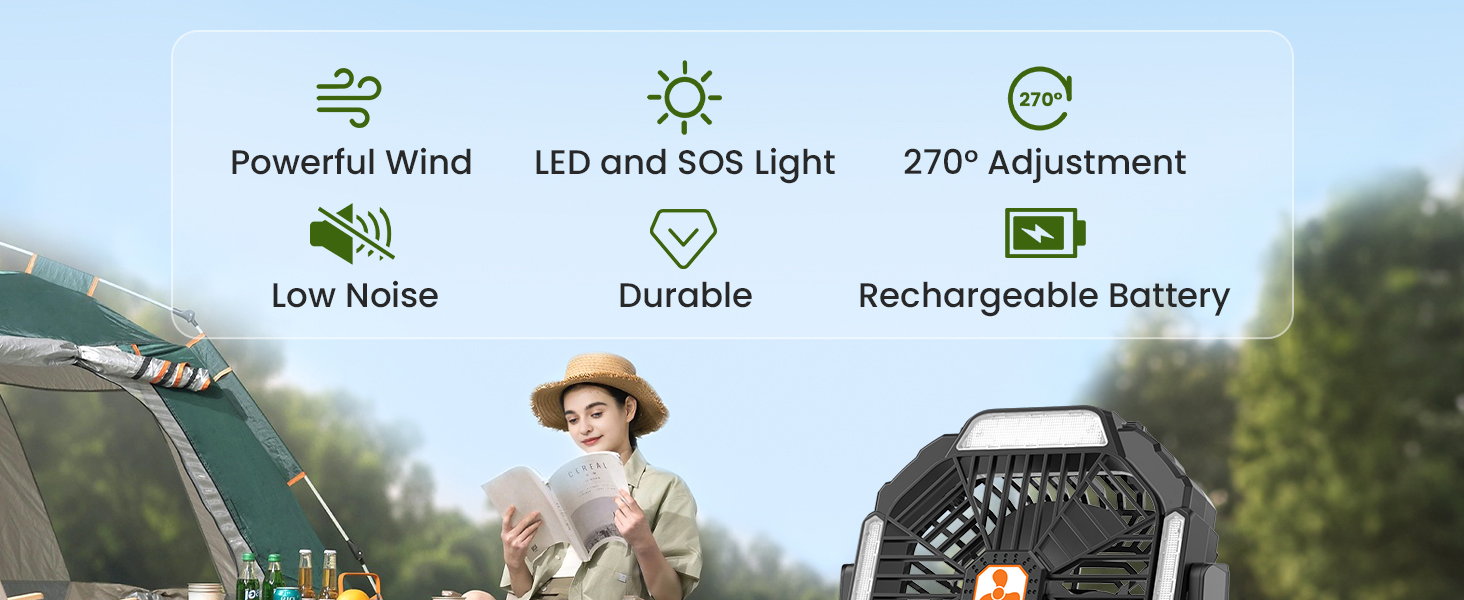 ventilador recargable