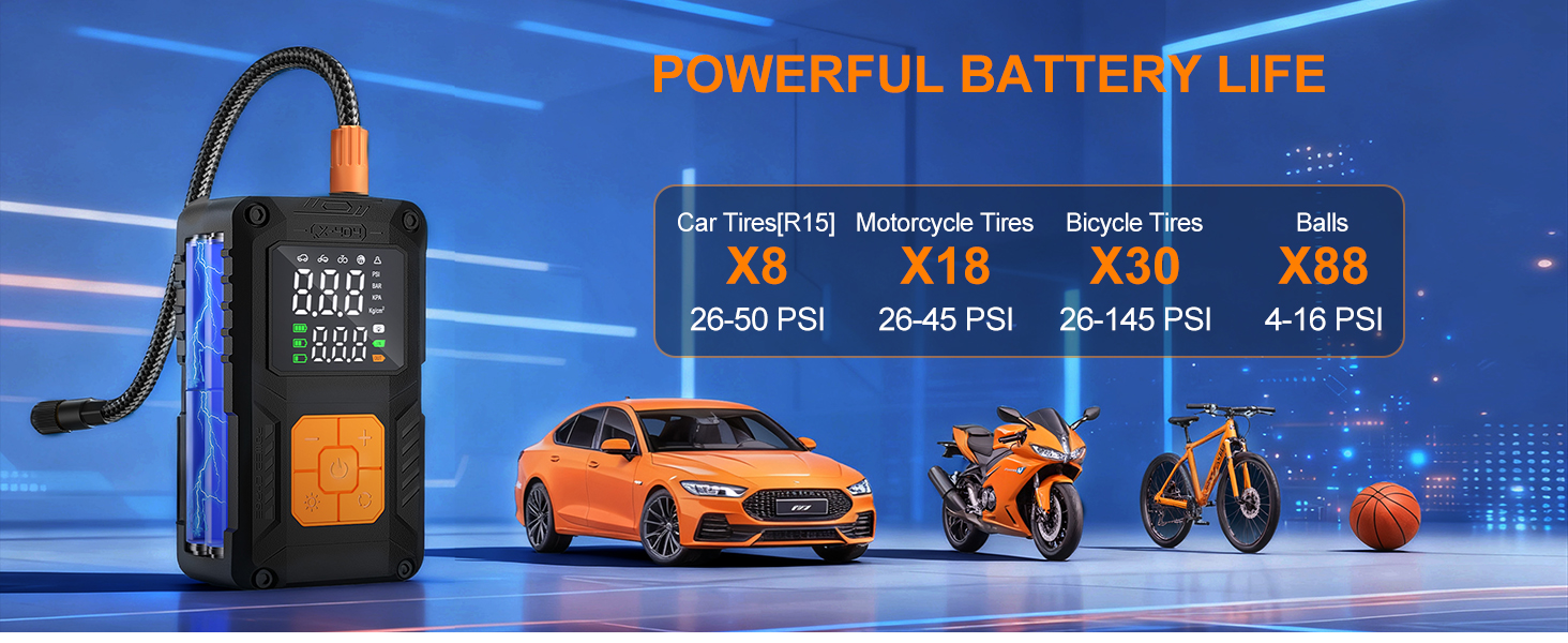 tire inflator portable air compressor