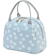 Bluboon Lunch Bag for Women Men Cute Corduroy Lunch Tote Bags Reusable Insulated Lunch Box Large ...