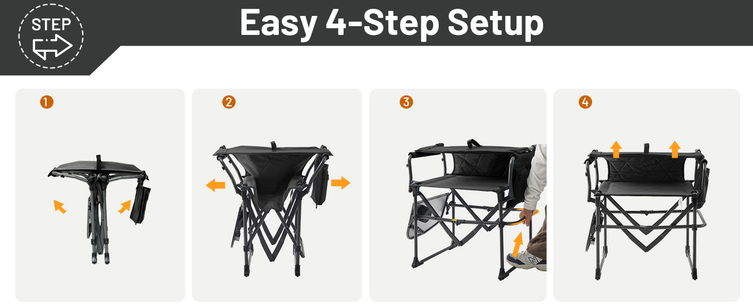 for sports Fishing Trip Picnic Concert Outdoor 400lbs setup instructions