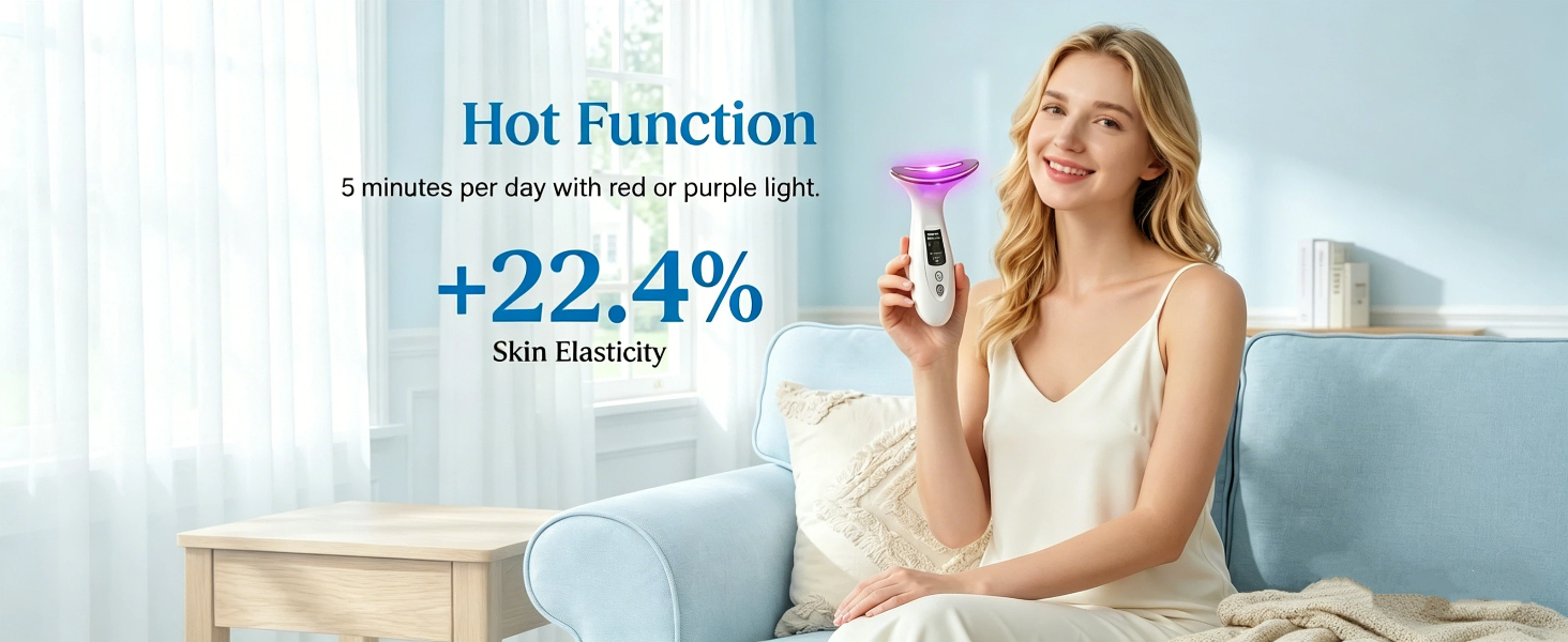 7 Color LED Light Therapy firmer skin
