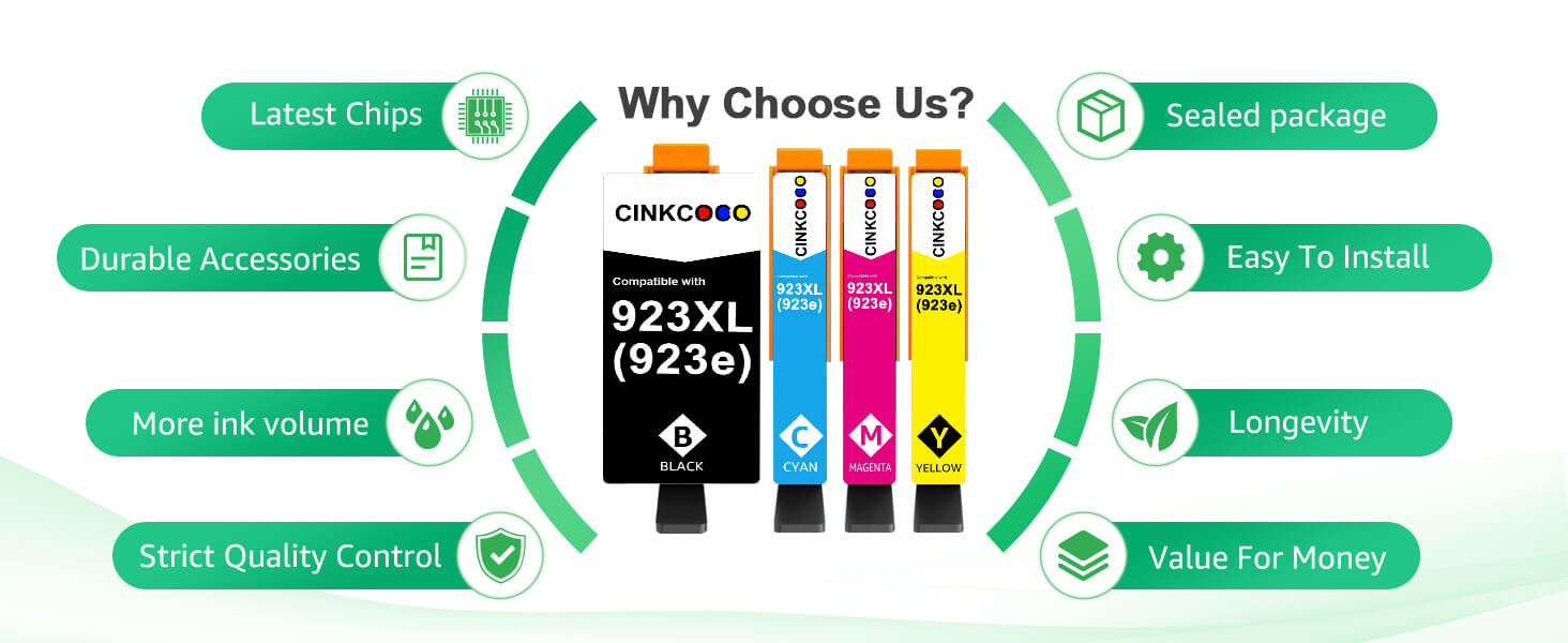 hp923 ink cartridges 4 pack