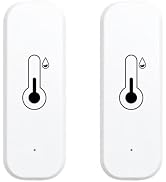 BVAZTVP WiFi &amp; Bluetooth Temperature and Humidity Sensor,No Hub Required,Compatible with Alexa an...