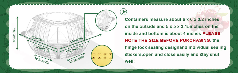 Clear Clamshell Food Containers
