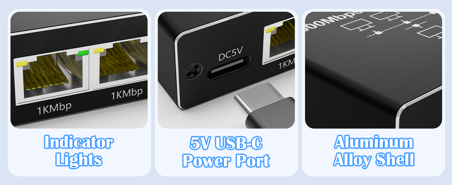 two port ethernet splitter