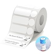 NIIMBOT M2 Labels Low-Temperature Label Paper 1.44'' x 0.37'' (385Labels/Roll), Liquid Nitrogen M...