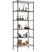 FDW 6 Tier Wire Shelving Units Adjustable Metal Storage Rack 23L x 13W x 59H NSF Pantry Shelves K...