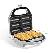 UVFAST Corn Dog Waffle Maker, Hot Dog Waffle Machine with Non-stick Coating Plate, Hot Dog Maker ...