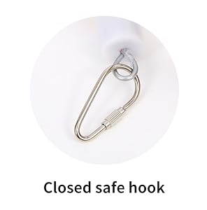 Closed safe hook