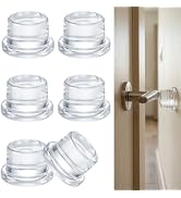 Jayen Door Stoppers for Wall, 1" Thick Clear Door Knob Wall Protector | Strong Self-Adhesive, Was...