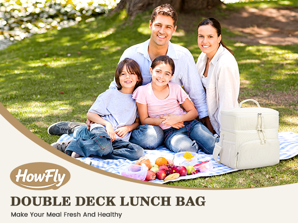 HowFly Corduroy Insulated Lunch Bag