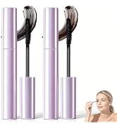2Pcs Mascara for Older Women,Long Lasting Curl Mascara,Lengthening and Volumizing Mascaras,Lightw...